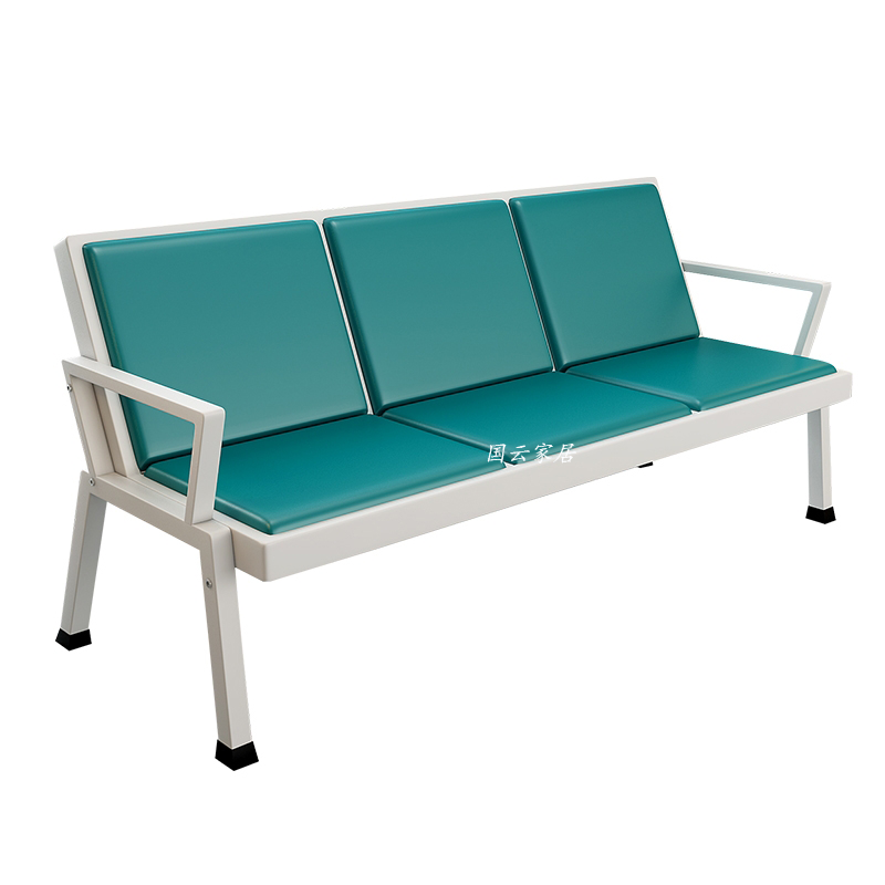国云家居钢排椅三人位等候椅候办公联排椅公共长条椅连排椅gy565