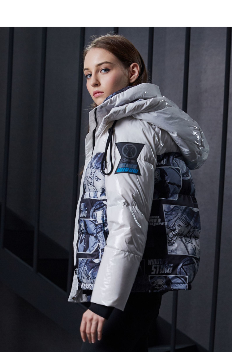 【黑寡妇】波司登新款漫威联名短款羽绒服女外套