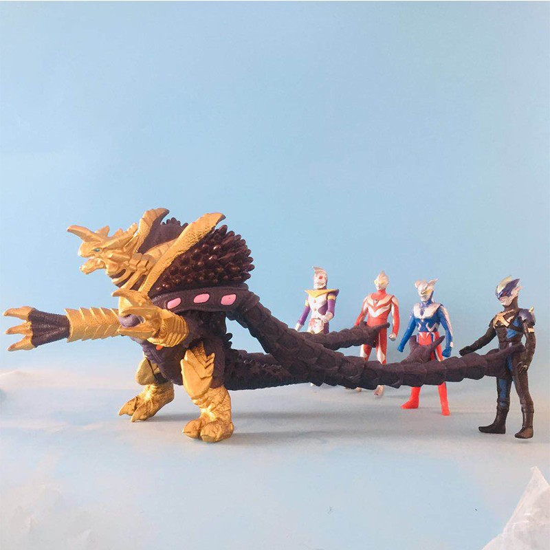 美琪儿(meiqier)动漫周边大boss萨乌鲁斯 国产奥特人偶男孩玩具软胶