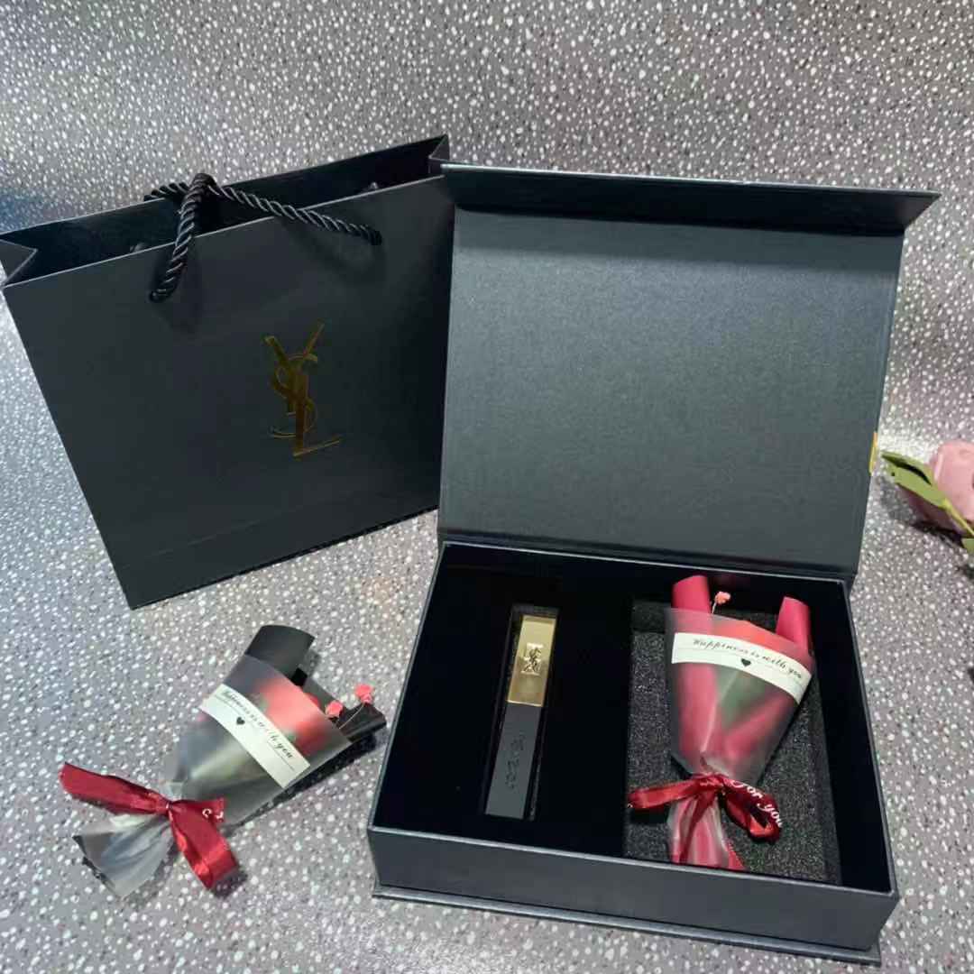 高档ysl包装礼盒空盒子 礼袋 手提袋 小金条礼盒空盒批发包装 小金条