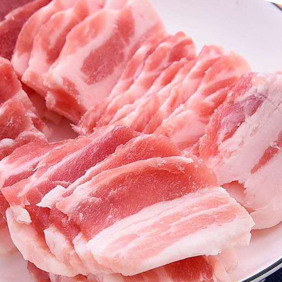 精品肉片4斤 新鲜冷冻瘦肉块生鲜冷冻肥肉块带皮肉块猪鸭复合五花肉块