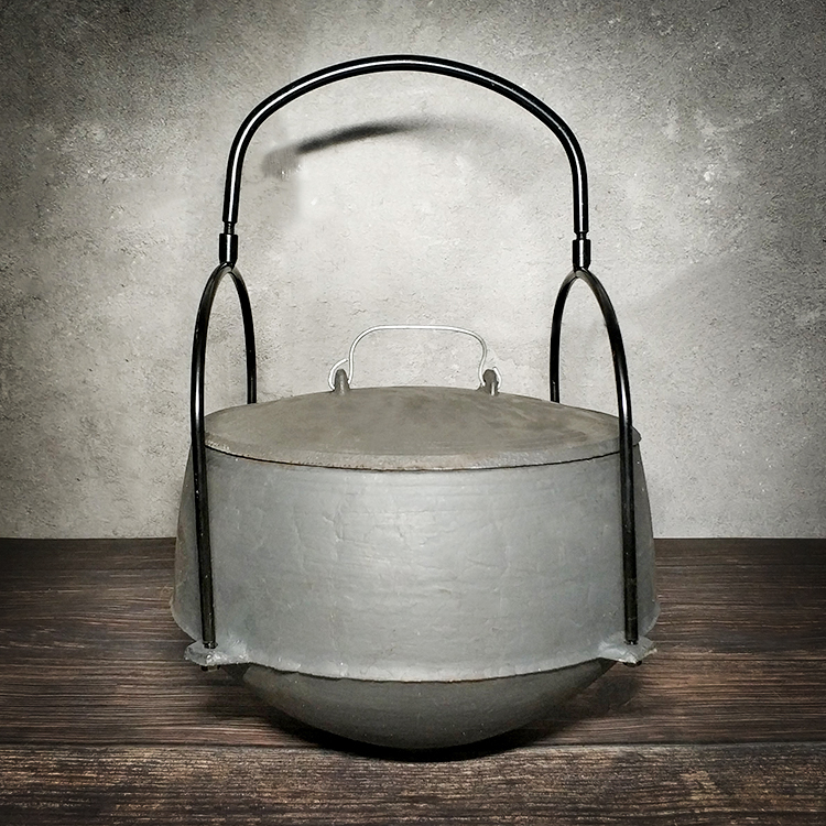 艺呈传统老式铸铁鼎锅炖锅生铁特色吊锅户外煮饭鼎罐炖肉煲汤特色餐具
