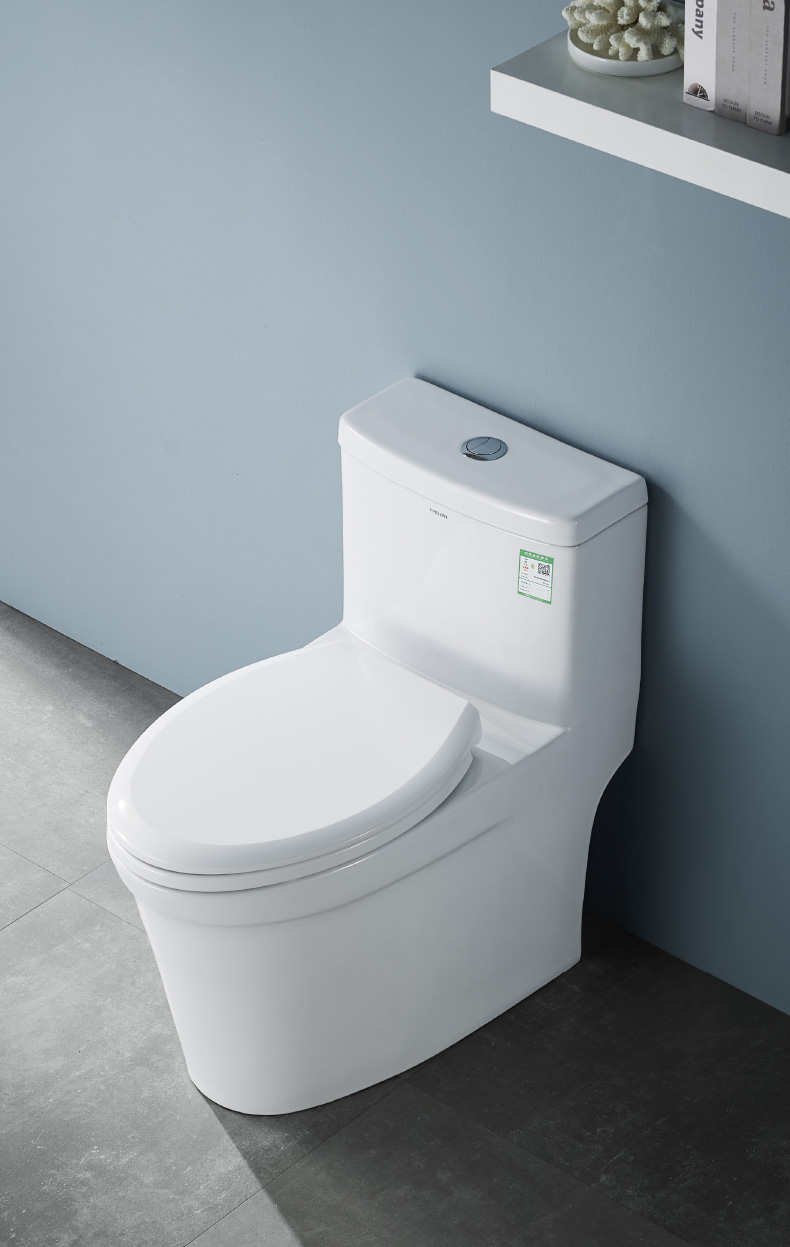 法恩莎卫浴官方旗舰马桶大冲力坐便器连体喷射虹吸座厕家用fb1655