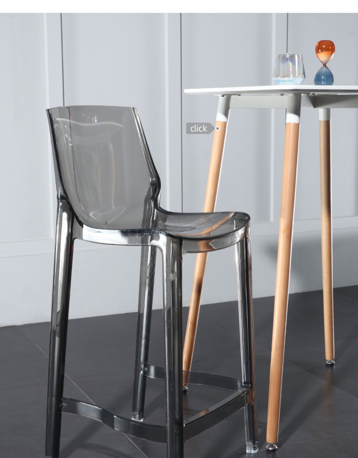 晓梦雅(xiaomengya)娱乐/酒吧/ktv家具152 透明吧台椅吧椅北欧高脚凳