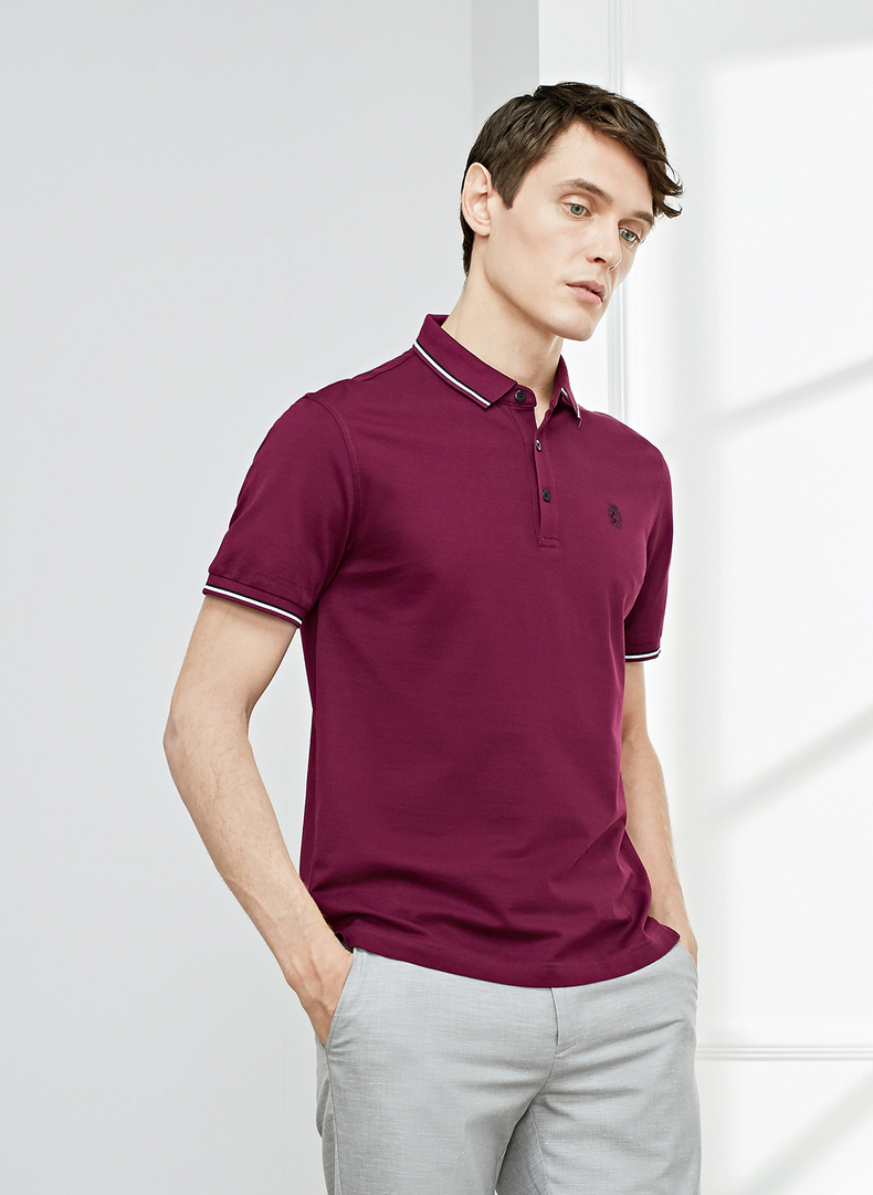 雅戈尔男士短袖t恤春夏新款翻领商务休闲经典polo衫