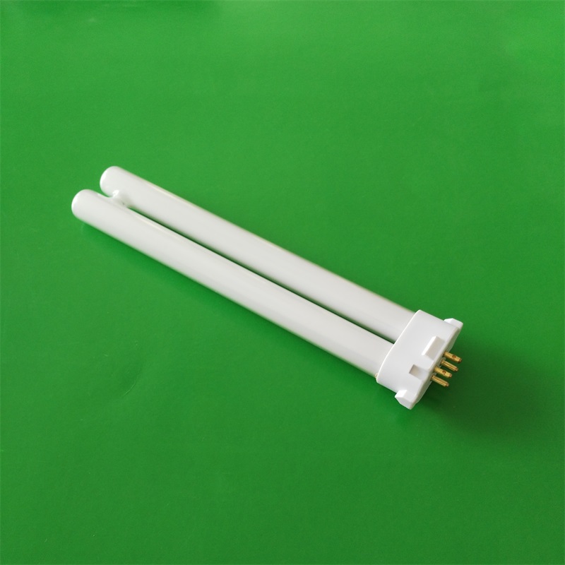 良亮孩视宝新霞灯管通用单h型13w5000k方四针护眼台灯管13w5000k方四