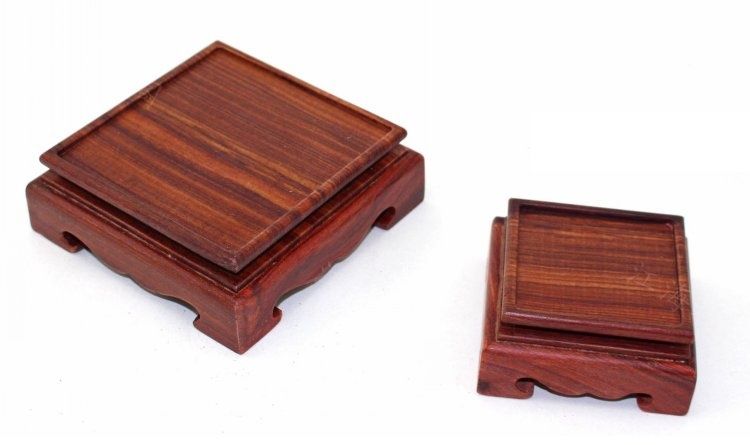 黑檀木雕工艺品底座实木奇石玉石底座印章底座正方形木质底座木托黑檀