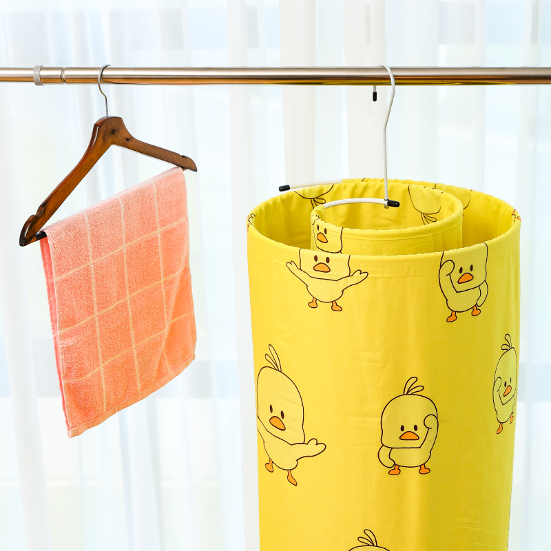 三维工匠床单晾晒被子被套可螺旋式晒衣架圆形旋转晾衣架被单阳台