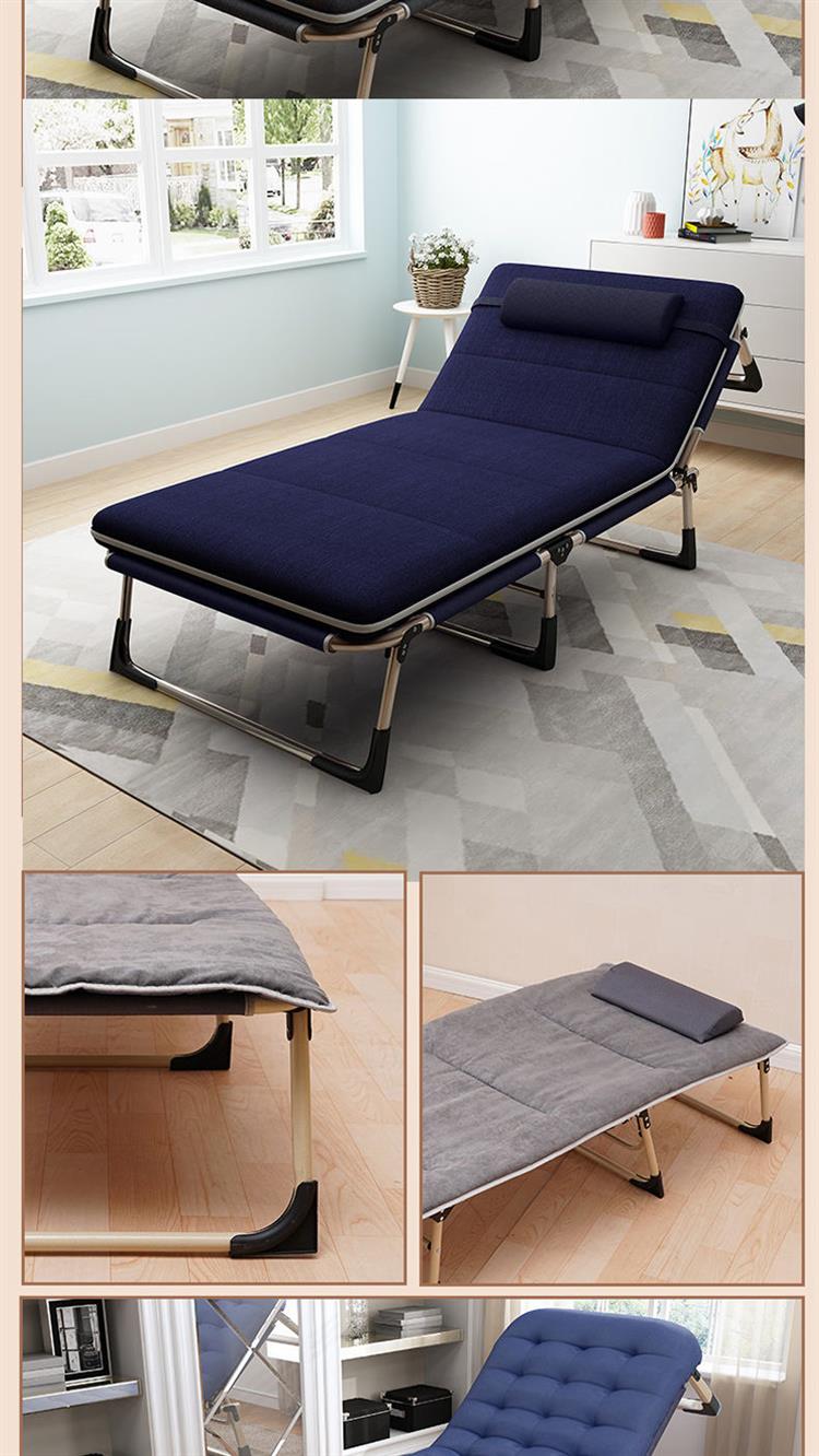 折叠床单人床办公室简易午休床便携户外行军床陪护午睡躺椅双鑫达