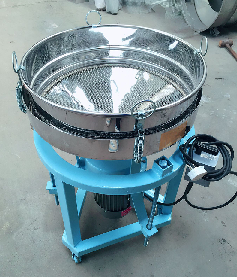 圆形震动筛选机振动筛粉机电动筛粉机小型不锈钢粉末液体分离设备