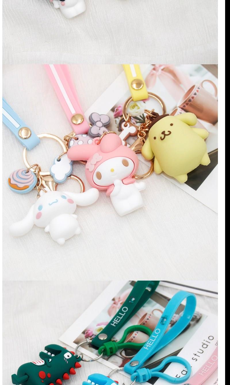 可爱小恐龙汽车钥匙扣挂件创意玩具钥匙圈挂链车用挂饰男女款