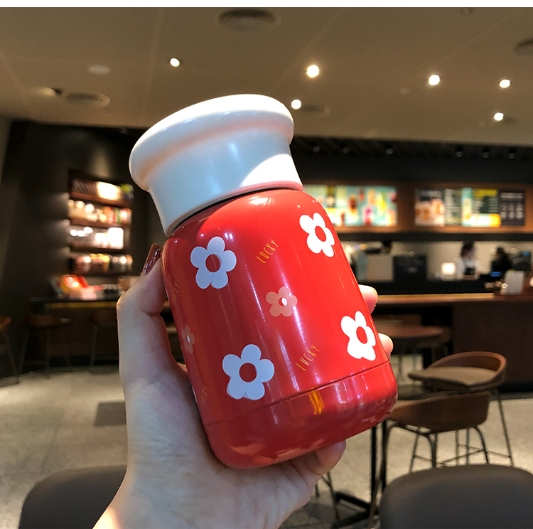 三维工匠保温杯fb-302 三维工匠小巧迷你保温水杯仙女简约清新文艺