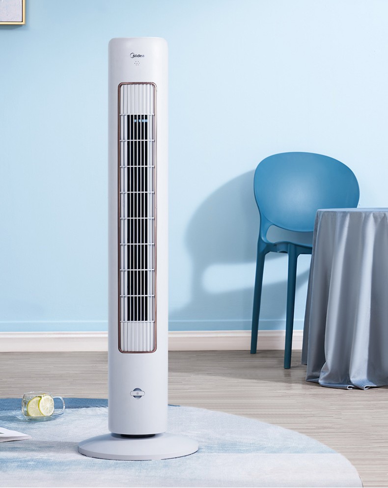 美的midea塔扇zae09ar电风扇家用无叶风扇遥控风扇智能摇头负离子风扇