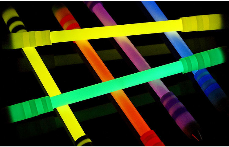 泉记转转笔发光转笔初学者转笔e6灯笔荧光转转笔e2耐摔转笔 e2荧光款