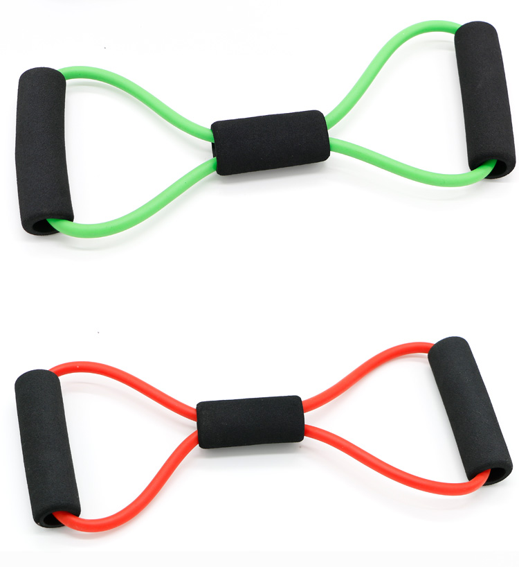 幼儿园儿童拉力器小学生家用橡胶拉力绳小孩扩胸器臂力器健身器材绿色