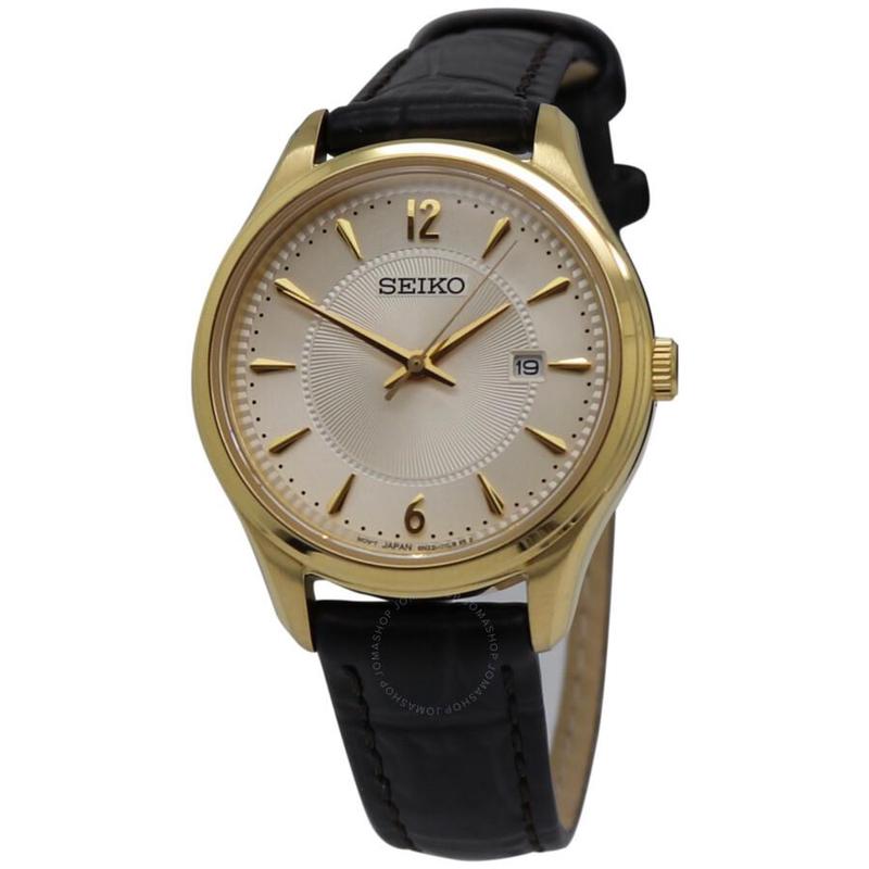 【精工(seiko)石英表sxgl61】 精工seiko女士手表sapphire系列 金色