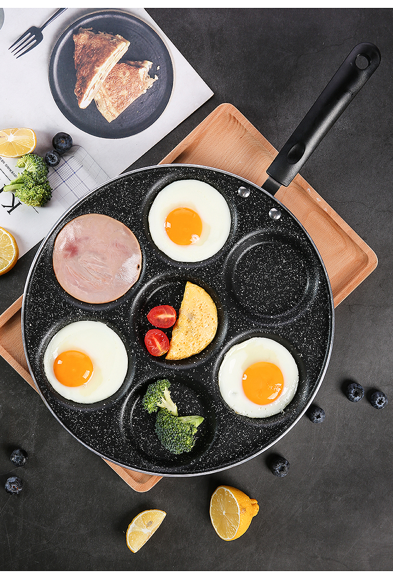 纳丽雅(naliya)四孔煎蛋小锅定制 电磁炉早餐定制 不粘煎锅煎鸡蛋模具