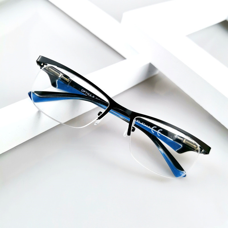 祥世恒吉时尚个性金属半框老花眼镜男款小框弹簧弹高清远视镜中老年