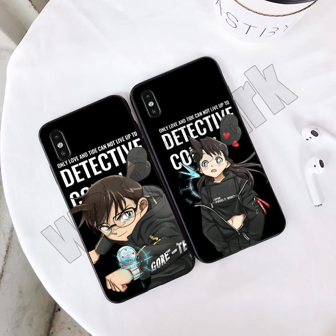 《新一小兰灰原哀情侣怪盗基德名侦探柯南手机壳适用oppo苹果11vivo