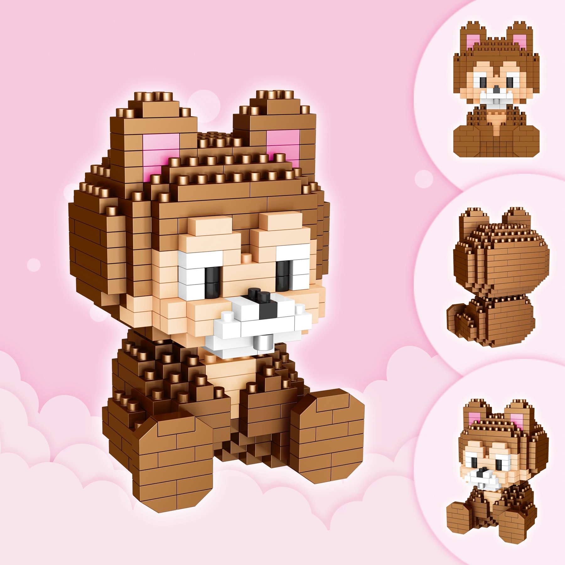 哲高米奇唐老鸭系列微颗粒积木团购