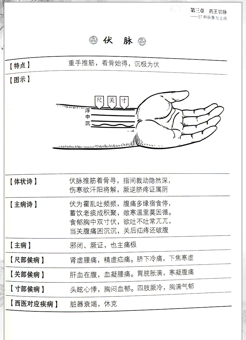 濒湖脉学白话解(第二版濒湖脉学原文濒湖脉学白话解七言浮(阳)沉