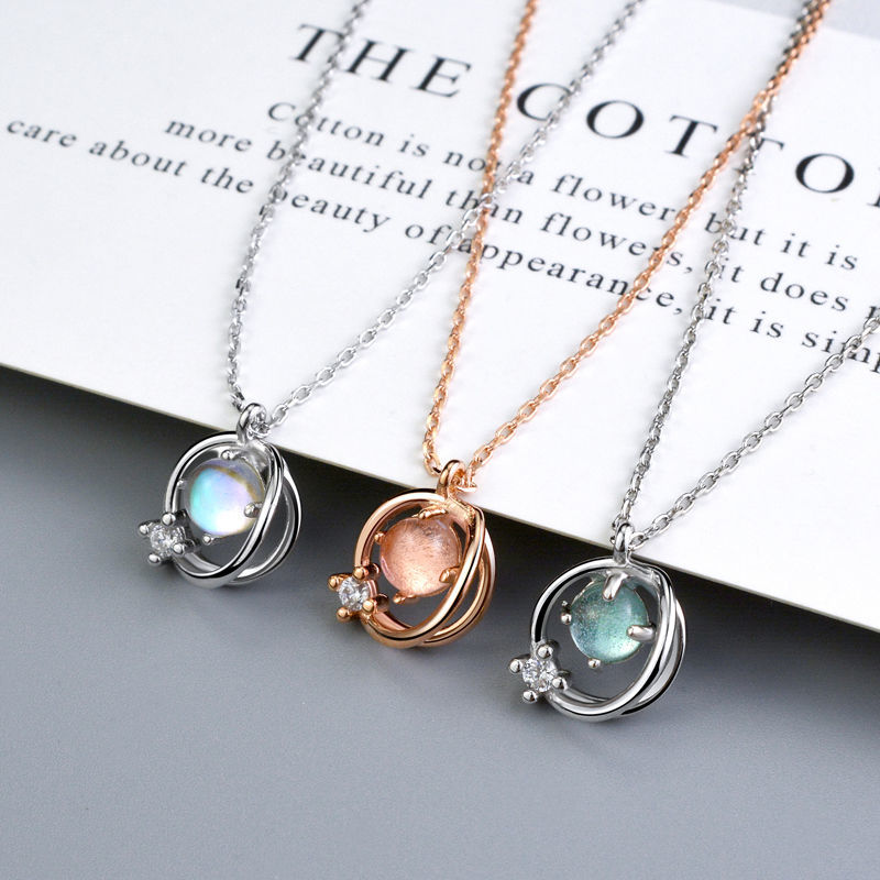 《女学生闺蜜项链好姐妹三人项链钥匙星球吊坠锁骨链ins生日礼物 闺蜜