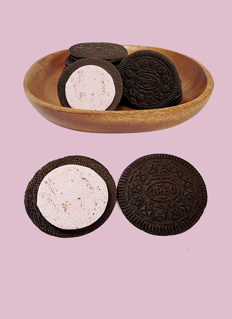 oreo奥利奥0糖薄片饼干盒装95g花漾玫瑰味巧轻脆午后休闲零食品