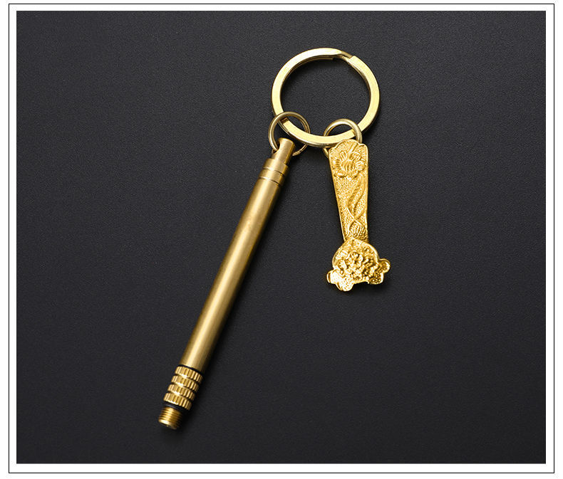 敬平钥匙挂件牙签不锈钢随身超细便携式迷你铁牙签金属剔牙签工具