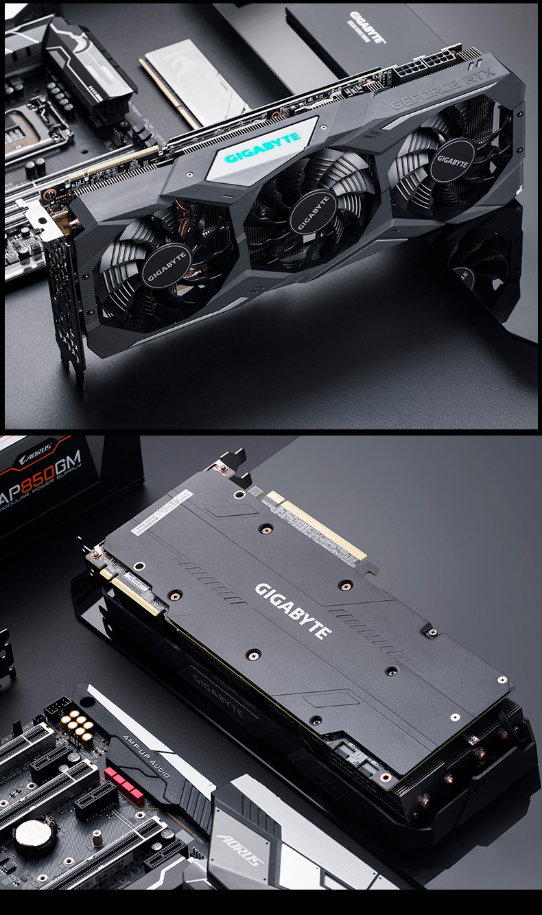 技嘉gigabytertx2080tigamingoc11g大显存发烧级电竞游戏显卡