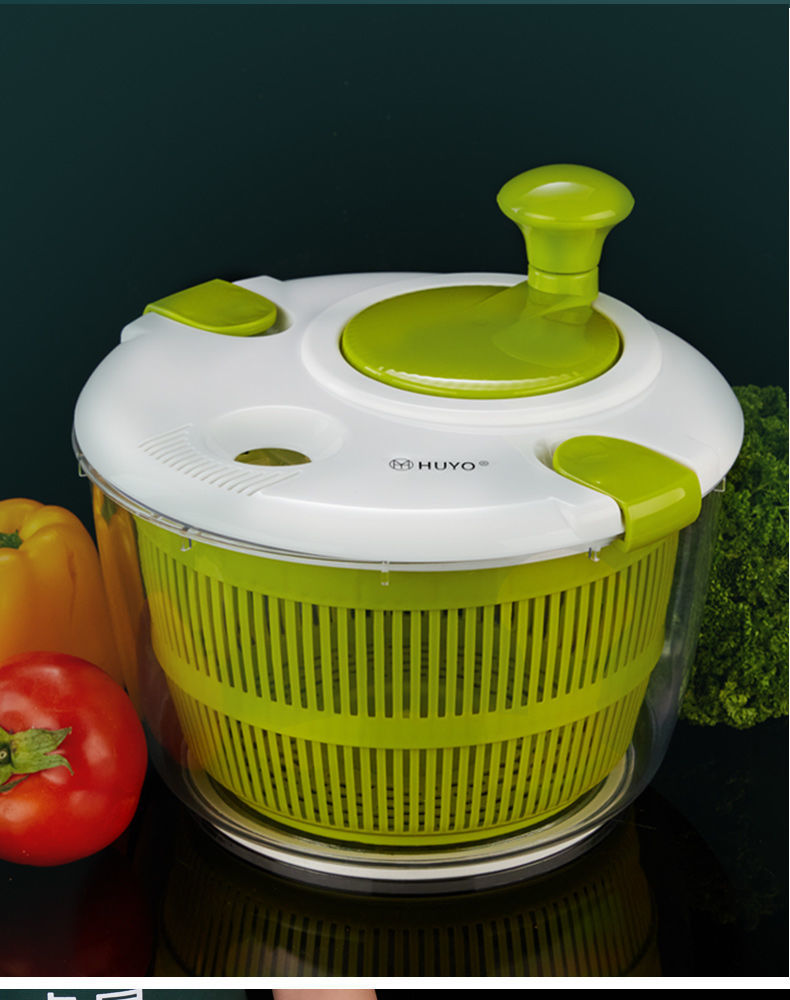 德国huyo蔬菜脱水器沙拉水果沥水神器厨房沥水篮甩干器家用洗菜盆果蔬