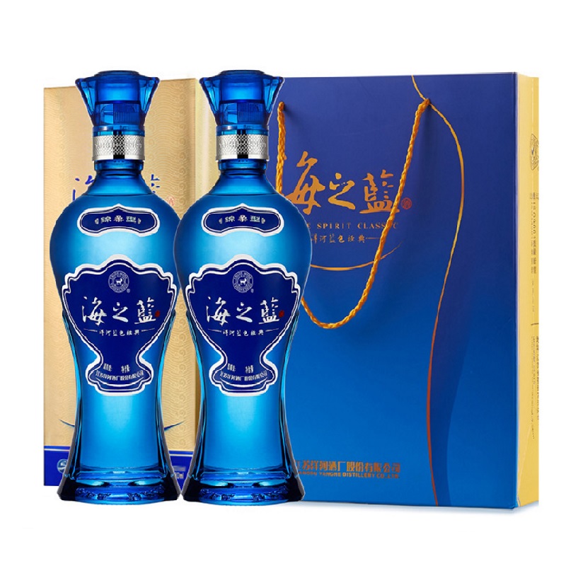 洋河 蓝色经典 海之蓝 46度480ml*6瓶 整箱装白酒_历史最低价格_就买