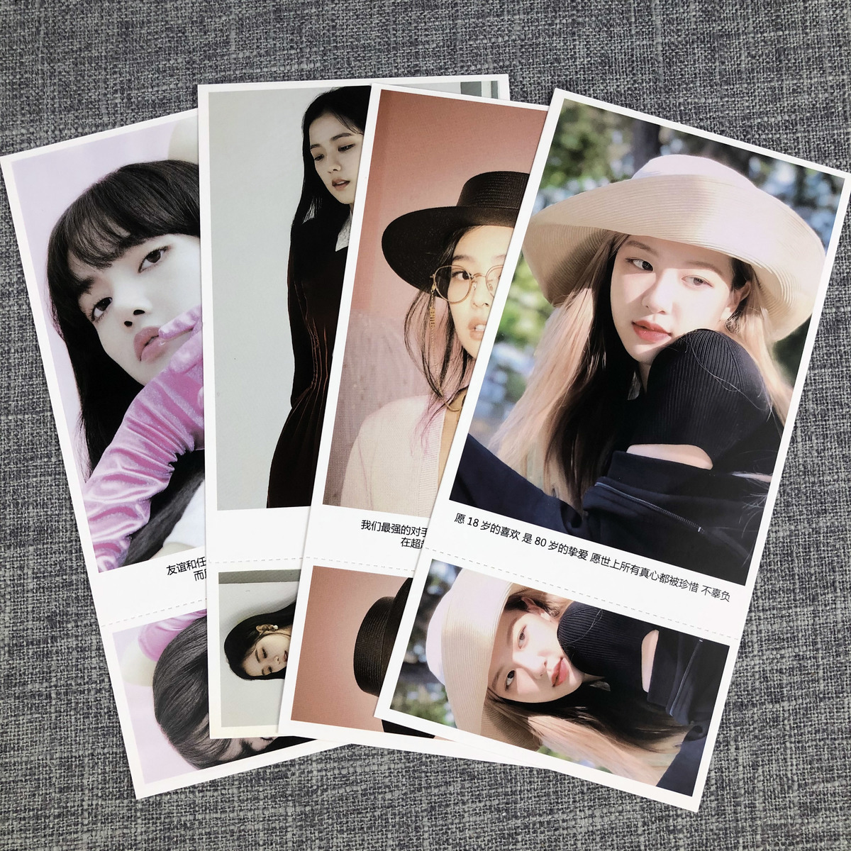 blackpink明信片lisa金智秀jennie朴彩英周边海报写真集21年全新black