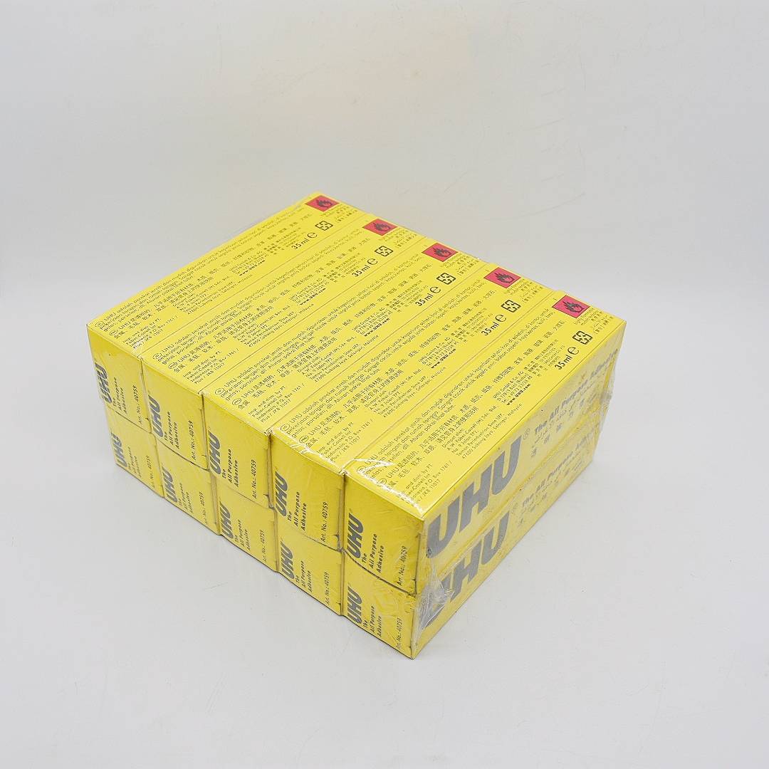 5支uhu德国强力胶水手工透明木材万能胶模型玻璃金属胶透明胶水5支