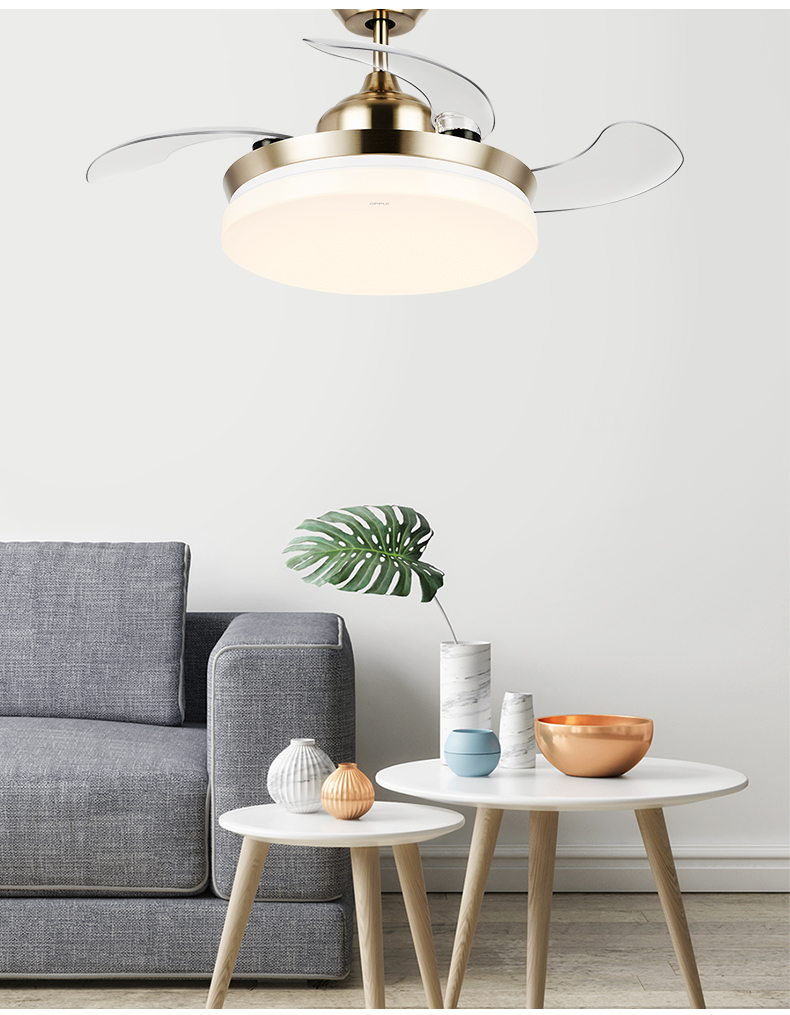 欧普照明(opple)吸顶灯】 opple吊扇灯 隐形风扇灯led餐厅后现代吊灯