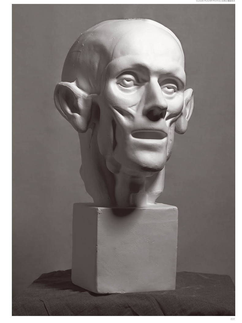 惠典正版石膏像照片书素描石膏五官头像照片书专业摄影品质格对画照片