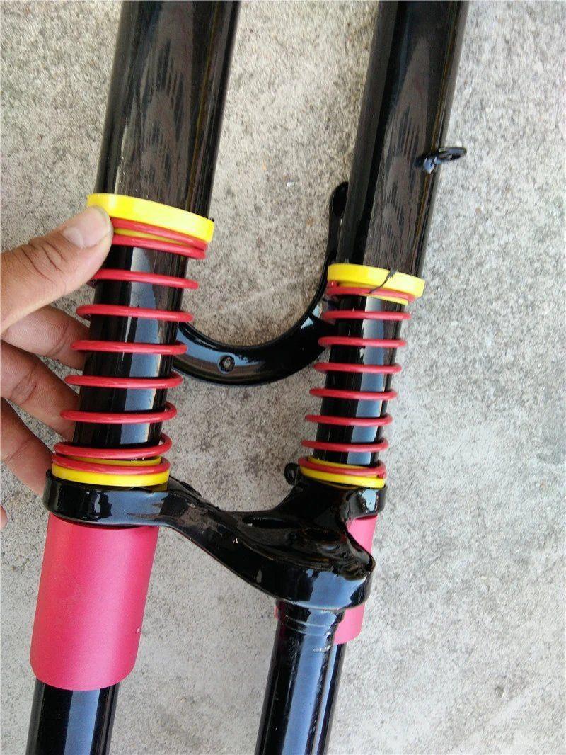穿轴中心管长225cm电动三轮车前叉前避震器总成18管双肩减震载重王