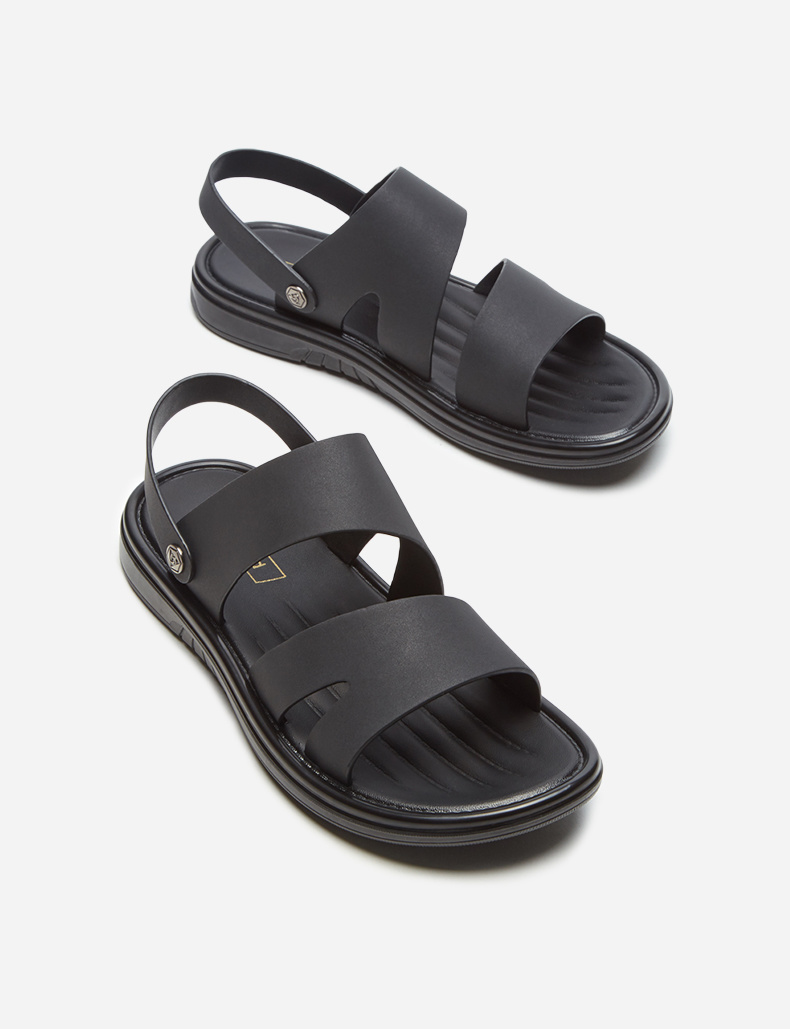 热风hotwind夏季男士潮流时尚凉鞋休闲平底沙滩鞋h64m9219