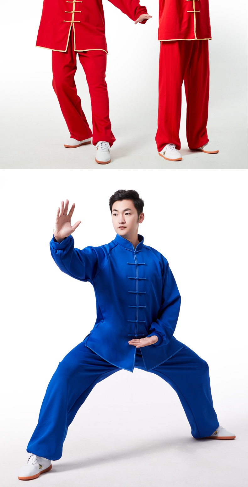 太极服女秋冬季加厚牛奶丝复合绒太极拳服装男武术服练功服武印象