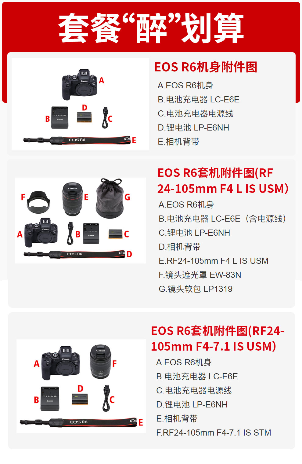 数码相机 佳能 canon eos r6 全画幅专业级微单相机 rf 15-35mm f2.