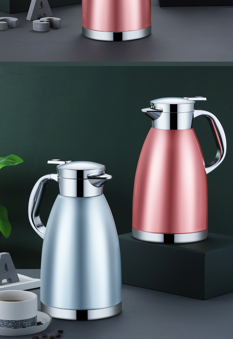 拓进304不锈钢保温壶家用大容量 热水壶保温瓶暖保温水壶装开水瓶2升