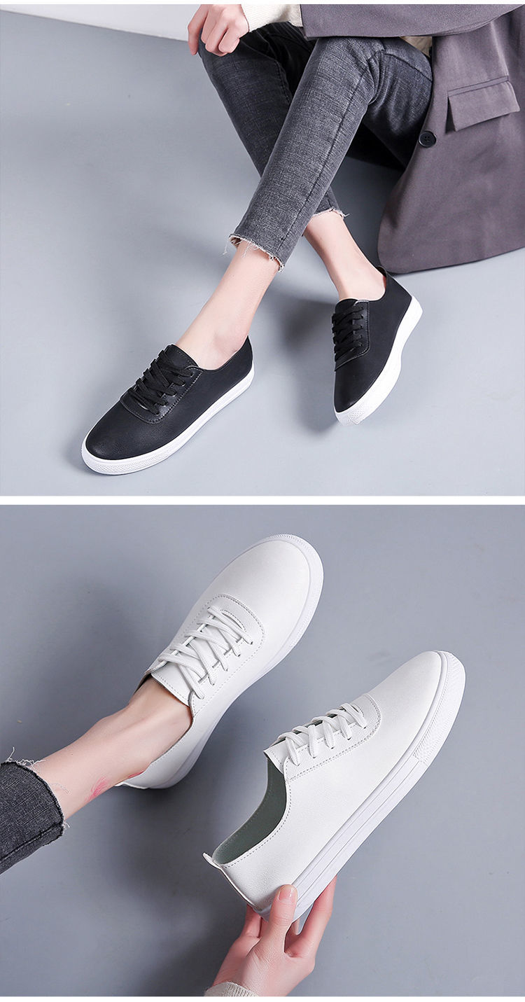软底小白鞋女一脚蹬百搭休闲平底板鞋单鞋学生韩版网鞋