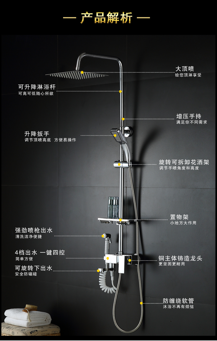 花洒套装怎么安装图解图片