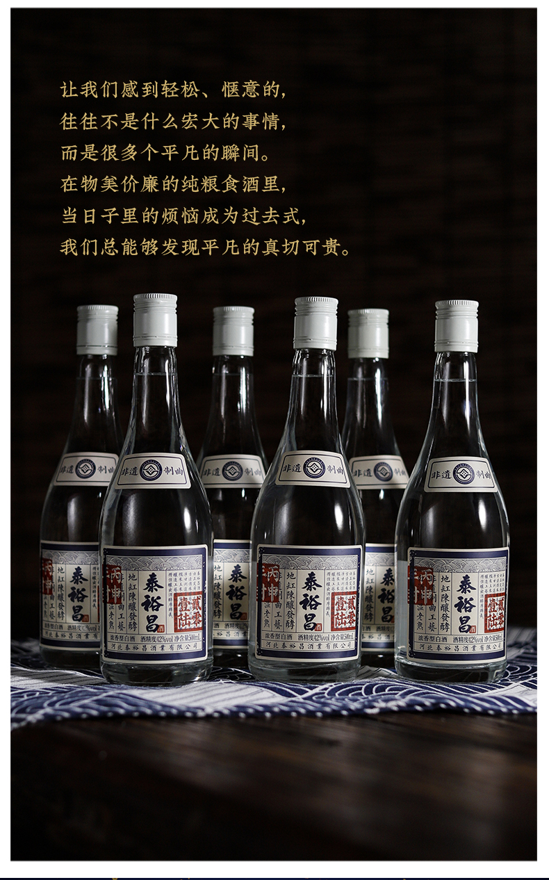 包装清单泰裕昌42度壹陆版整箱x1包装清单注意:以下信