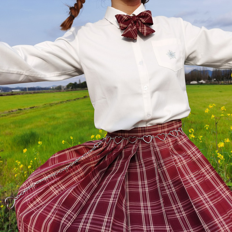 爱心腰链百搭腰带女装饰连衣裙收腰配jk格裙子牛仔裤链条夏季配饰金色