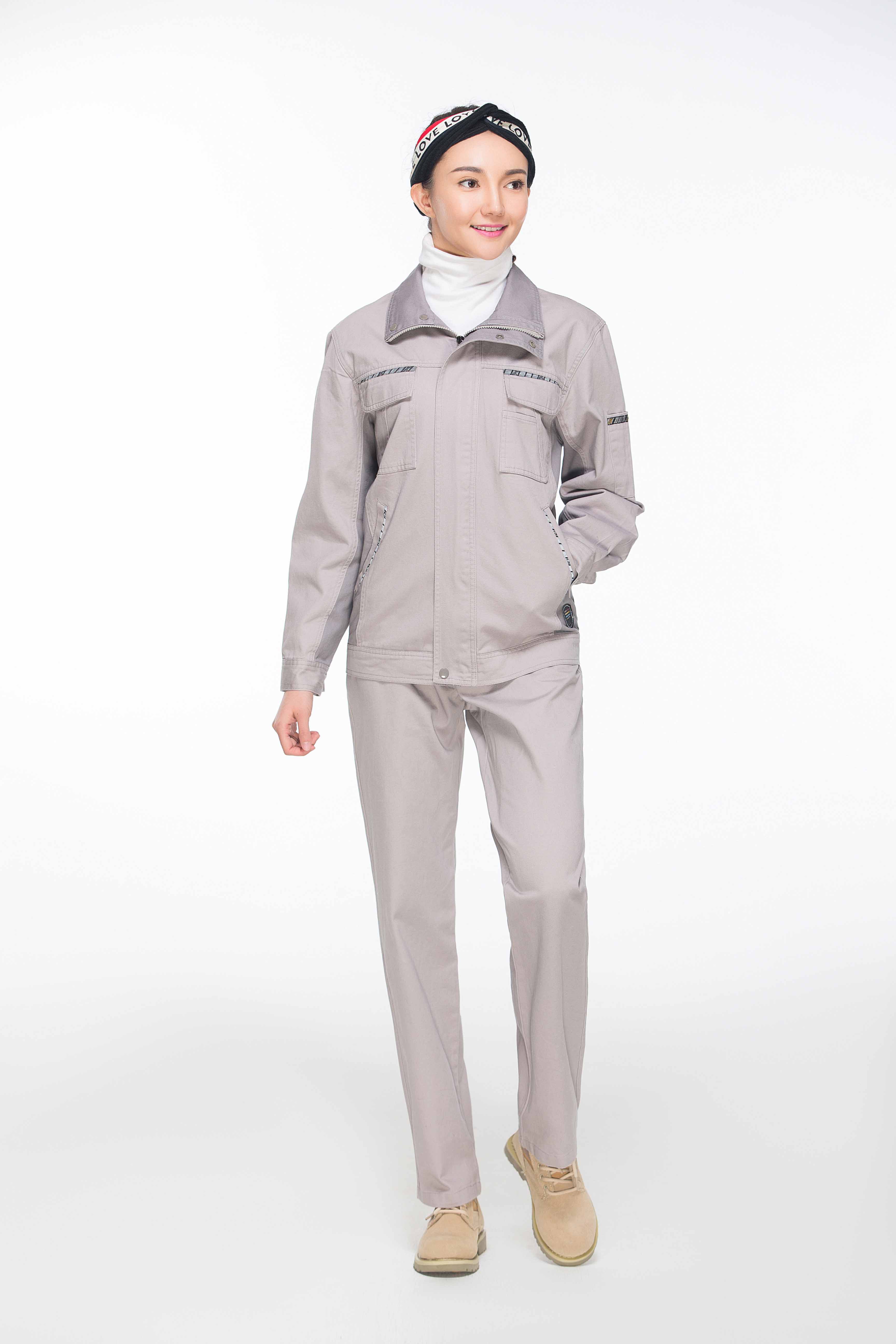 [天龙堂威]春秋全棉工作服套装男加厚长袖耐磨劳动工装服工地纯棉劳保