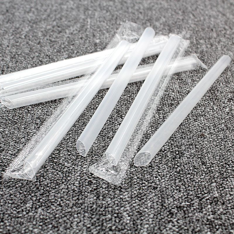 1000只一次性吸管珍珠奶茶粗吸管独立包装彩色塑料大吸管11mm1906cm