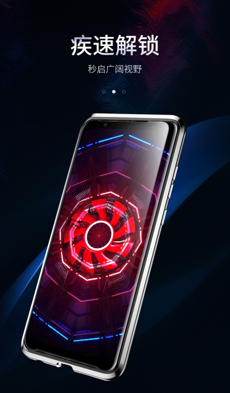 适用于努比亚红魔3手机壳3s三代保护套游戏金属透明玻璃磁吸万磁