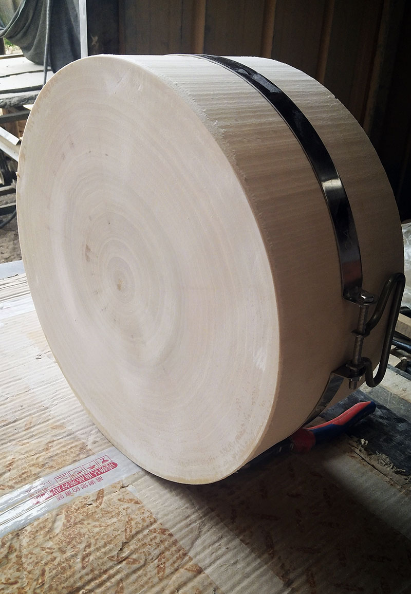 菜墩菜板砧板圆形柳木实木家用整木加厚肉墩酒店剁肉骨头原木墩子