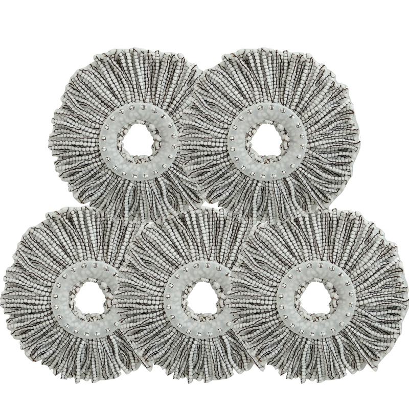 hkml 旋转拖把家用拖把配件杆拖把头拖布头墩布头加厚通用替换头