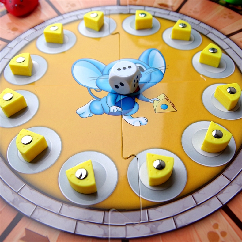 智扣棋类bf254 老鼠偷奶酪创意飞行棋趣味类桌游智扣多人棋类亲子互动